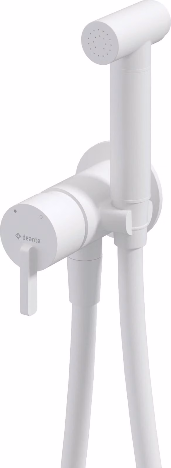 Concealed bidet mixer with bidetta receiver