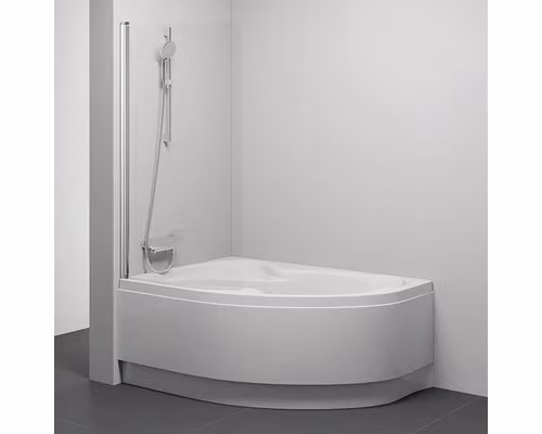 Schermo per vasca da bagno RAVAK CVSK1 ROSA 140/150 L satinato+trasparente 7QLM0U00Y1