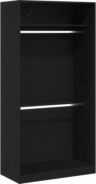 Guardaroba Rovere Nero 100 x 50 x 200 cm Legno multistrato CFW2795683