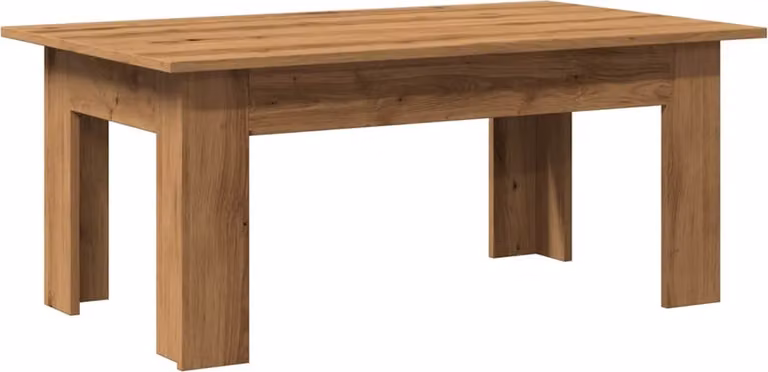 Tavolino da Salotto Artigianale 100x60x42 cm Legno Multistrato