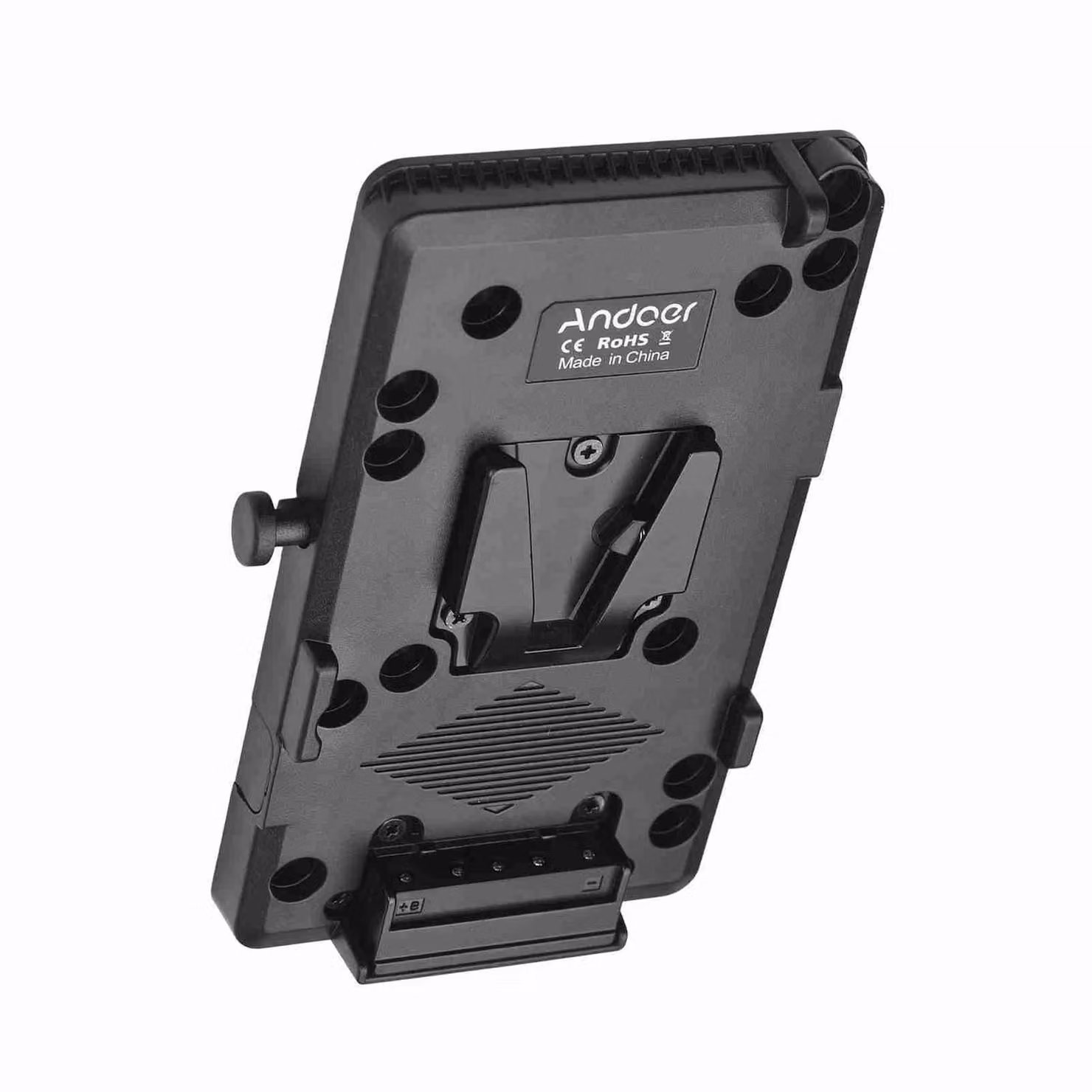 Piastra della batteria con montaggio a V, piastra della batteria, piastra di montaggio della batteria con blocco a V, piastra della batteria con montaggio a V con rubinetto a D