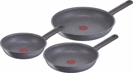 Set di 3 Padelle - 20, 24, 28 cm con Base Induttiva