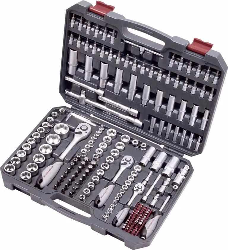 Set di chiavi a bussola Kraftwerk, Basic, 1/4"+ 3/8"+1/2", 200 pezzi.