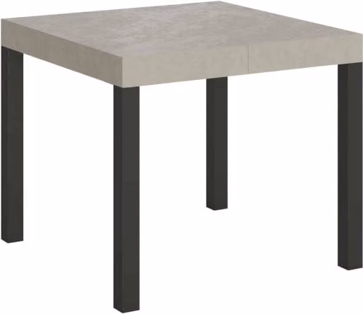 Tavolo allungabile 90x90/246 cm Every cashmere gambe antracite