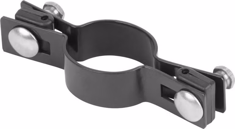 Morsetto Strend Pro EUROSTANDARD, 48 mm, intermedio, antracite, Zn+PVC, RAL7016, per palo rotondo