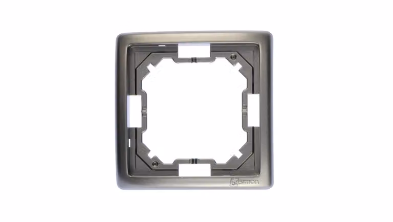Simon Basic Standard Telaio singolo universale in acciaio inox BMR1/21