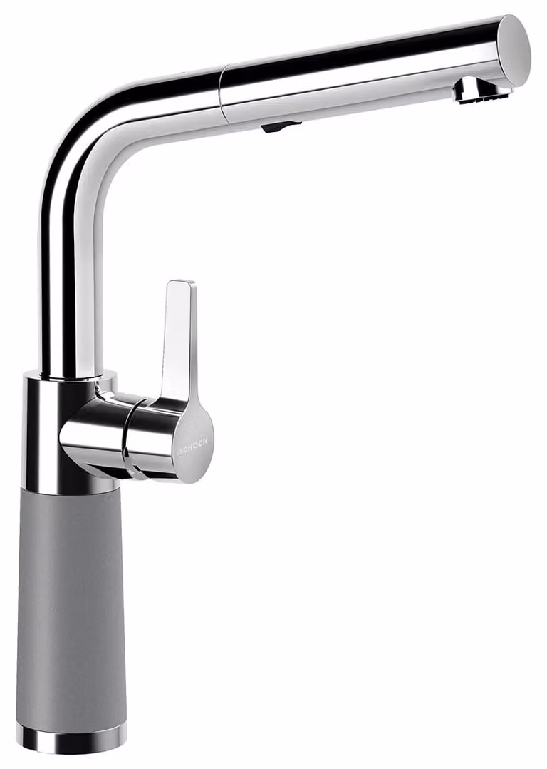 Rubinetto SCHOCK SC-540 in CROMA con bocca estraibile / CRISTALITE PLUS