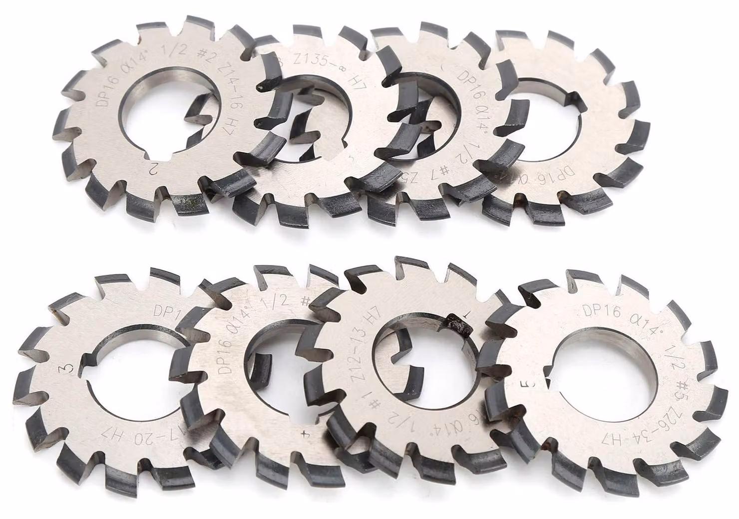 Kit di precisione a 8 pezzi per ingranaggi, progettato per macchine CNC