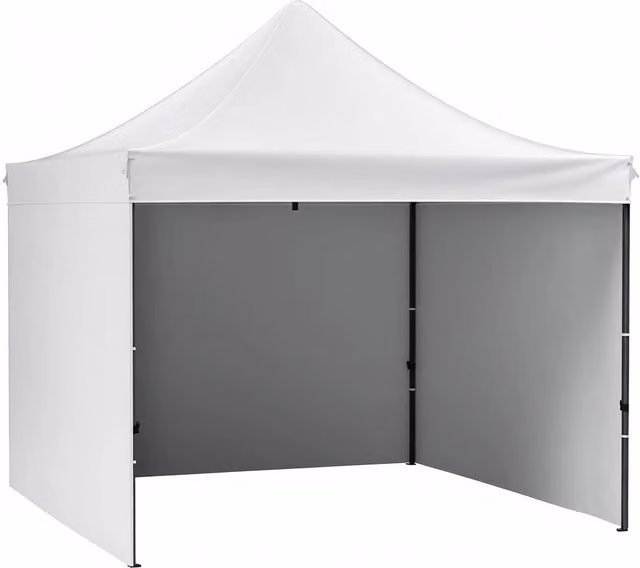 Gazebo Pop-up Pieghevole 304.8x304.8cm Pareti Rimovibili Borsa Rotelle Impermeabile Eventi Giardino Bianco