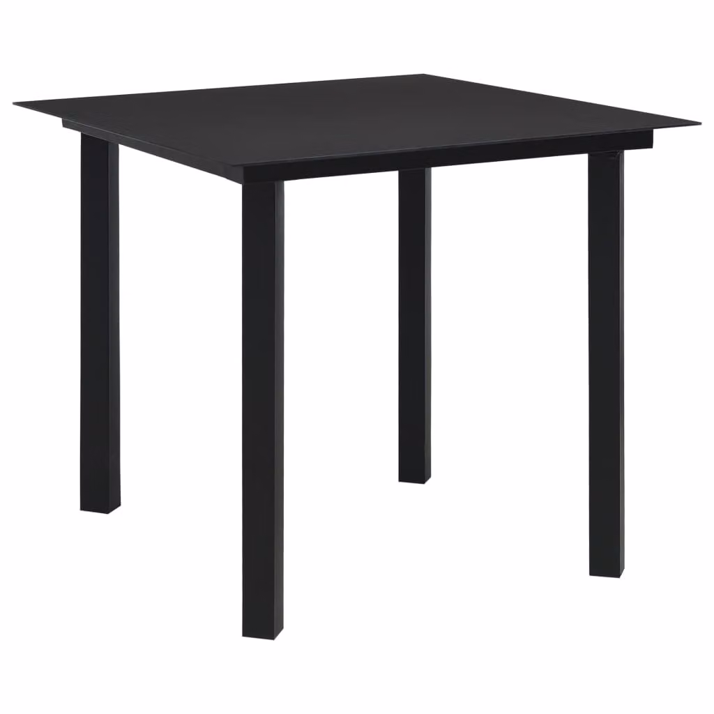 vidaXL set da pranzo da giardino 5 pezzi PVC rattan nero
