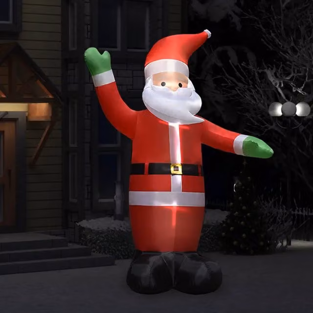 Babbo Natale Gonfiabile Decorazione Natalizia con LED IP44 3 m 331412