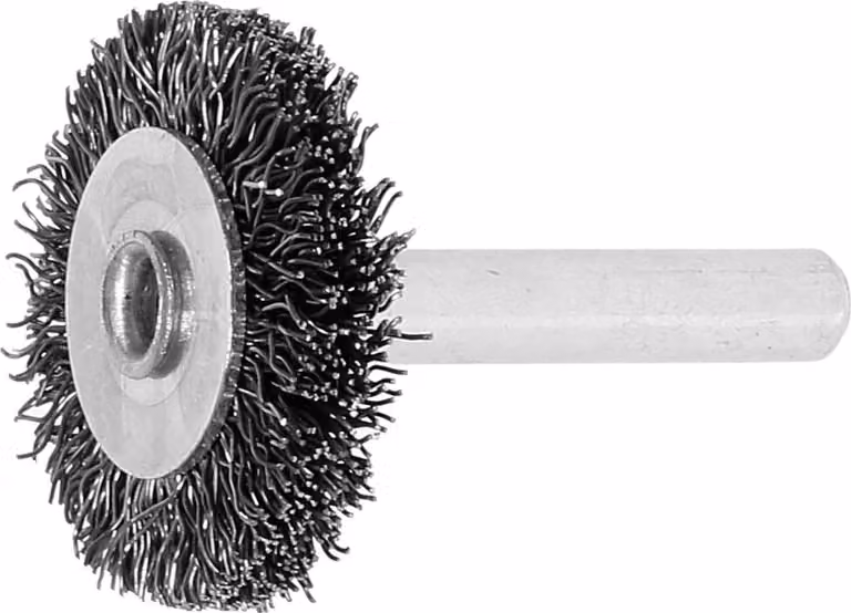Lessmann Spazzola circolare con gambo Filo d'acciaio 0,30 mm, ⌀ spazzola x larghezza setole: 30X6 mm