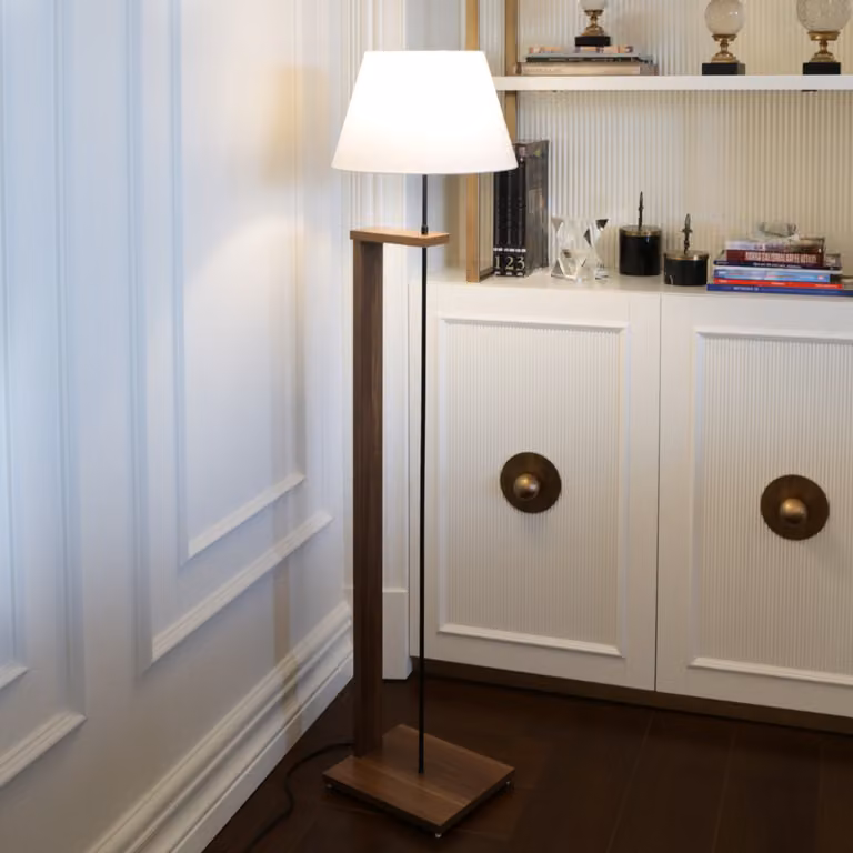 Opviq, AYD- AYDAXL, crema, lampade da terra, 21 x 38 cm, 100% legno
