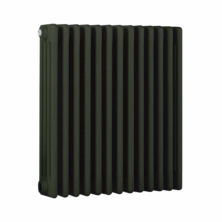 Radiatore Orizzontale a Colonne (4 Colonne) 600mm x 605mm - Verde (Evergreen) - Regent