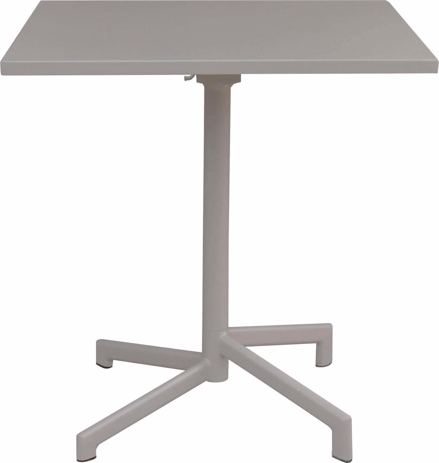 Milani Home - tavolo da giardino quadrato, Opera, 70 x 70 cm, in acciaio, tortora