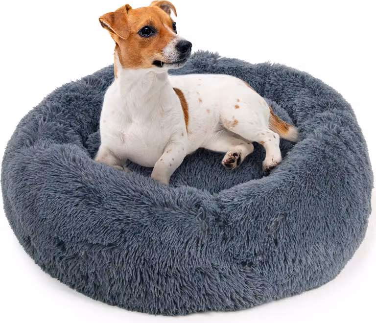 Cuccia per cani Ceddie · morbida cuccia rotonda · grigio scuro · ca. Ø 80 cm