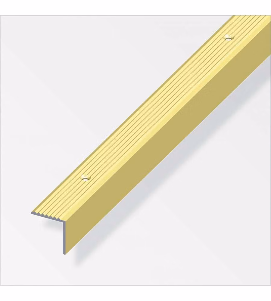 Profilo Per Scale 19X20 Alluminio Ottone 1 Metro