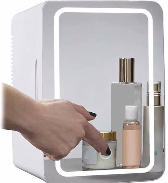 Mini Frigorifero per Cura della Pelle - Mini Frigorifero per Cosmetici - Mini Frigorifero - Temperatura 2-8°C - Capacità 5 Litri - Potenza 30W - Consumo Energetico 0,3 kW/h