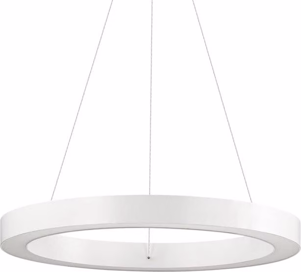 Sospensione Moderna Oracle Alluminio-Plastiche Bianco Led 28W 3000K D50Cm