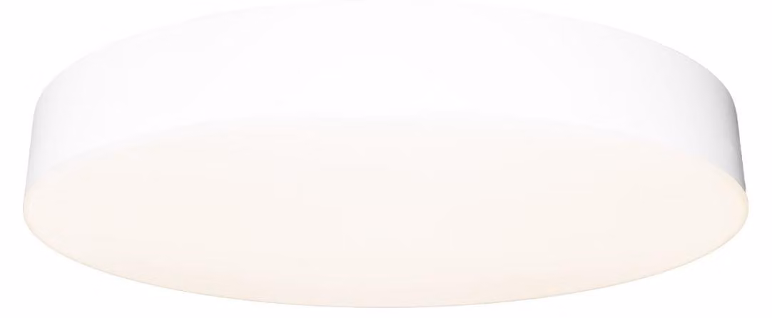 Plafoniera LED rotonda LUMO bianca 36W a luce regolabile (calda / fredda / neutra) 3060 lm, in plastica, dimensioni: 5x40x40 cm, IP44, Maxlight