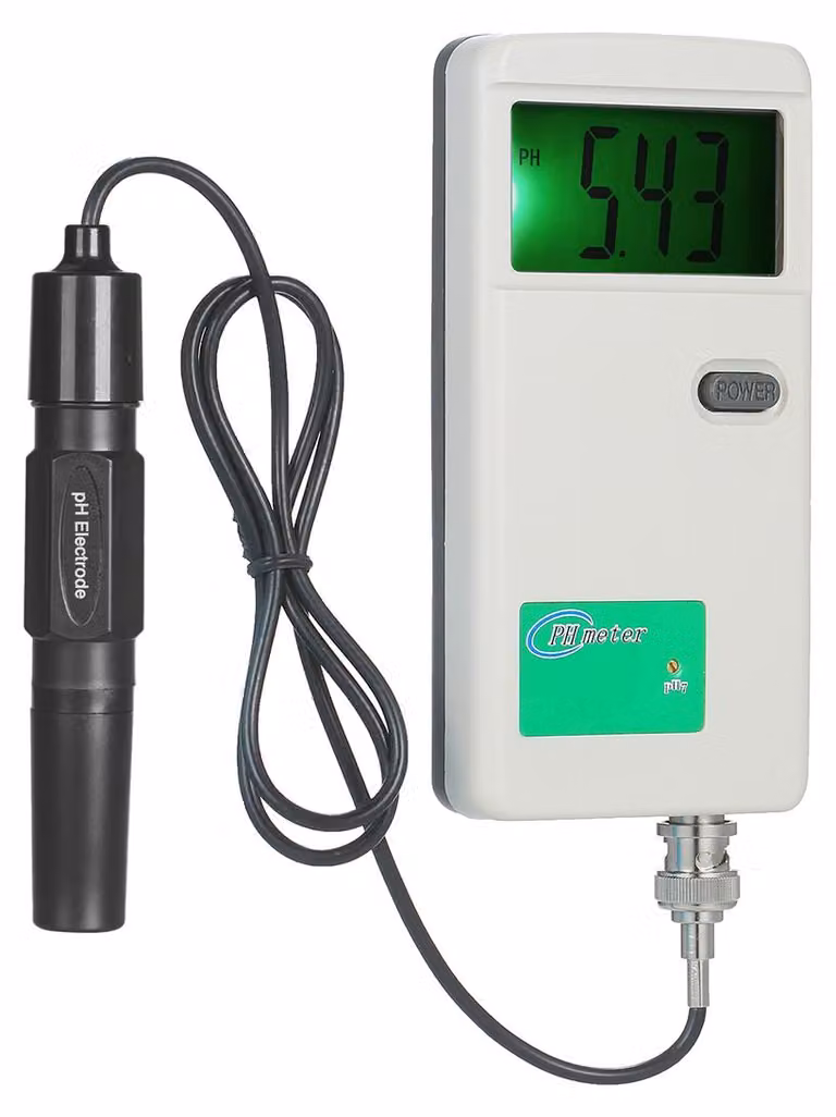 Misuratore di pH, tester portatile ad alta precisione, retroilluminazione, indicatore della qualità dell'acqua per laboratorio, acqua potabile, idroponica, acquari, piscine, bianco PH-3012B