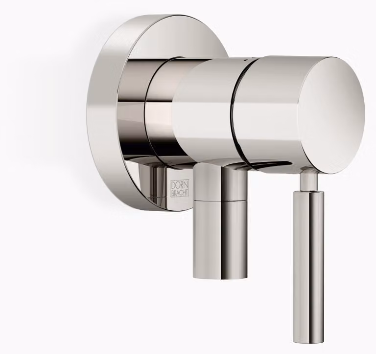 Dornbracht mitigeur monocommandé encastré avec plaques de recouvrement D. 80mm, avec raccord de douche intégré, 36046660-08, 36046660-08