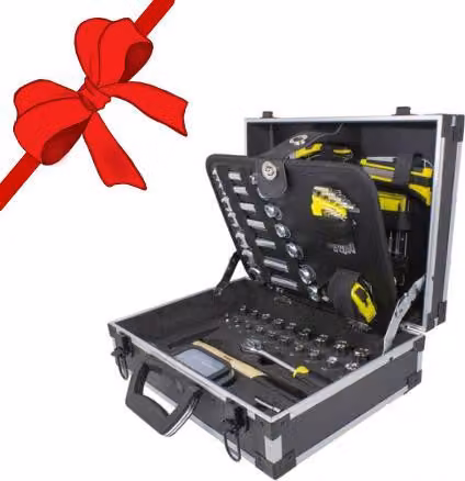 Valigetta Porta Attrezzi Set Di Attrezzi Con Chiavi 91 Pezzi - Regalo