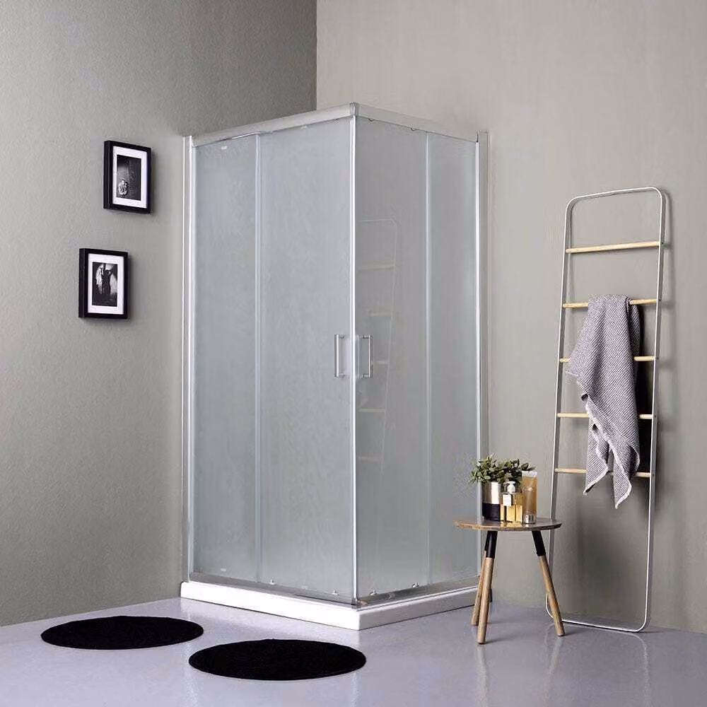 Cabina doccia rettangolare 100x80 satinata ante scorrevoli 6mm | Giada