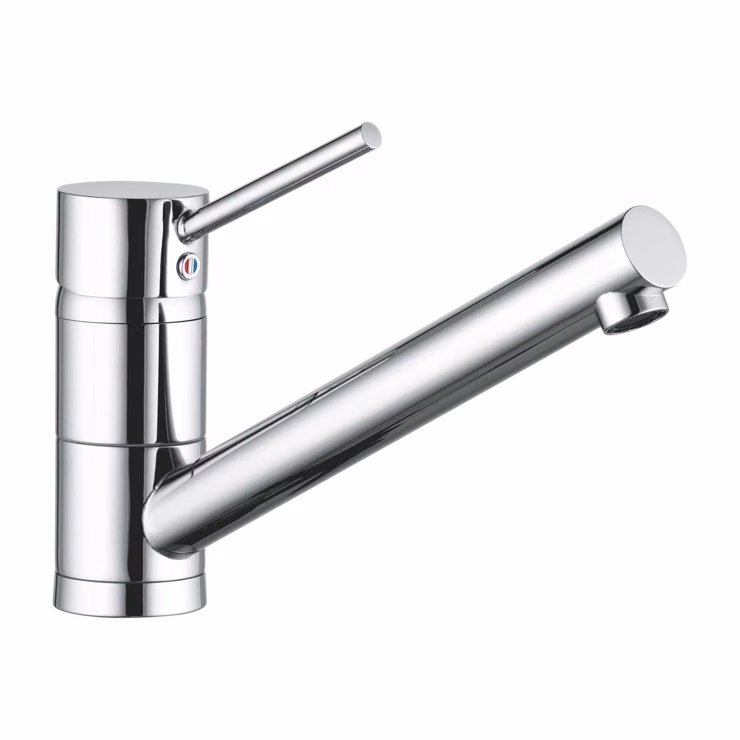 KLUDI SCOPE Mitigeur monocommandé pour évier, basse pression, Eco, levier fermé, chrome, 339390575, 339390575