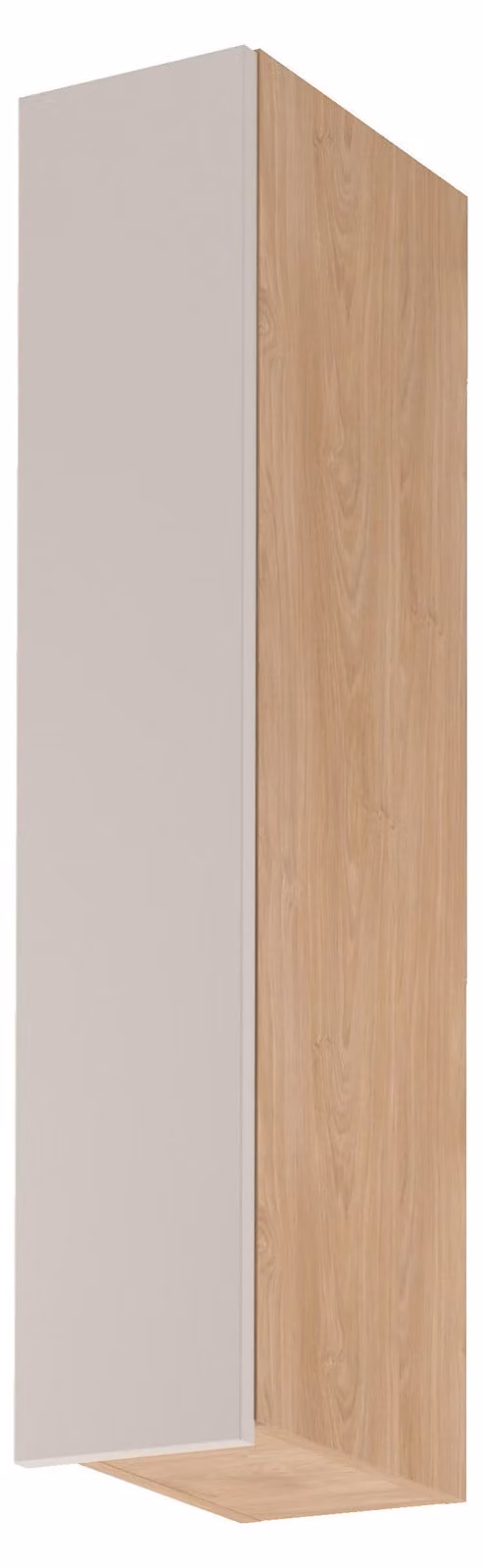 Pensile alto da cucina SALERNO - larghezza 20 cm, rovere/beige, versione sinistra