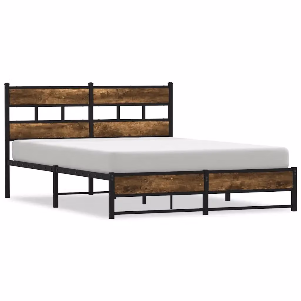 Struttura Letto Design Mania in Metallo e Rovere Fumo L: 140 cm, P: 200 cm – 2