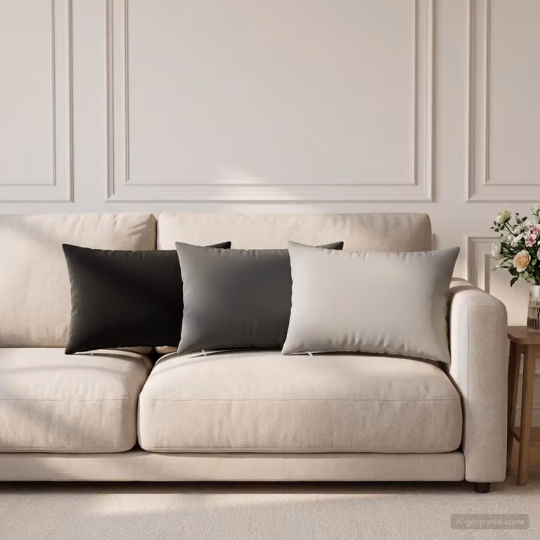 vidaXL Cuscino con cuscino HEERLEN 2 pz Grigio Poliestere