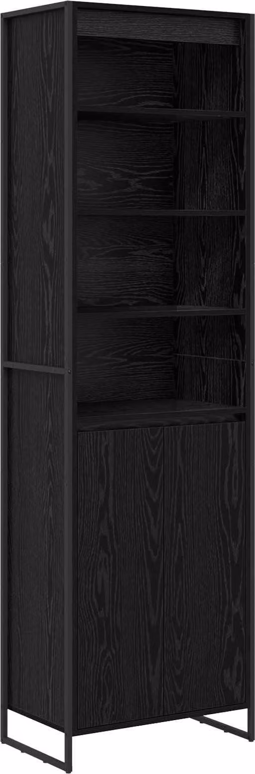 Armadi alti Rovere Nero 60 x 36 x 200 cm Legno multistrato