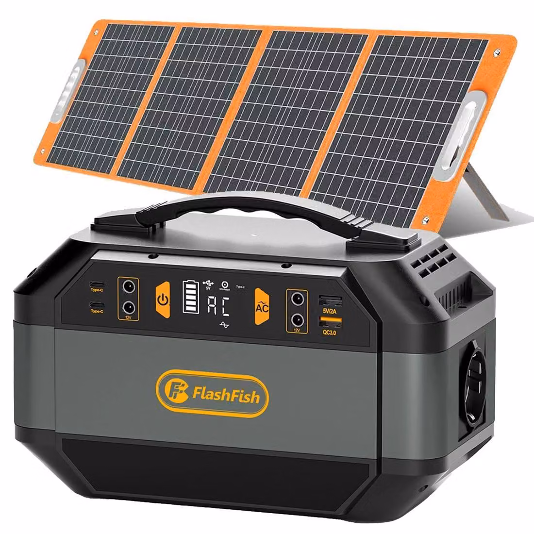 P56 - Stazione di ricarica portatile - Generatore solare - 288,6 Wh, 78 000 mAh - Pannello solare da 100 W incluso nel set - Batteria agli ioni di litio - Spina UE