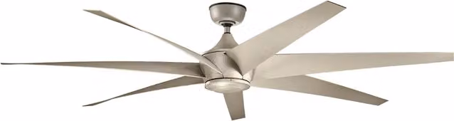 Ventilatore da soffitto Kichler Lehr argento con telecomando, diametro 203 cm