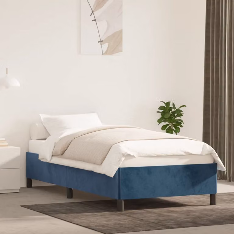 The Living Store rete blu scuro 100x200 cm in velluto