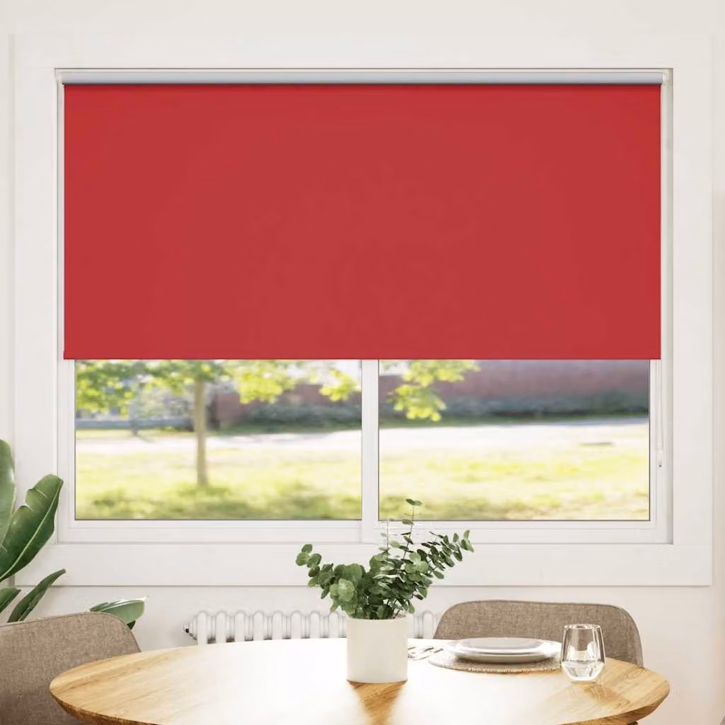 Tenda a rullo oscurante e termoisolante vidaXL in poliestere, colore rosso, L: 160 cm, H: 175 cm