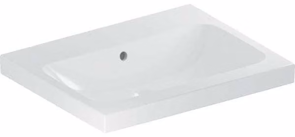 Geberit iCon Light lavabo, 60 cm x 48 cm, sans trou pour robinetterie, avec trop-plein,501834, 501.834.00.3, 501.834.00.3