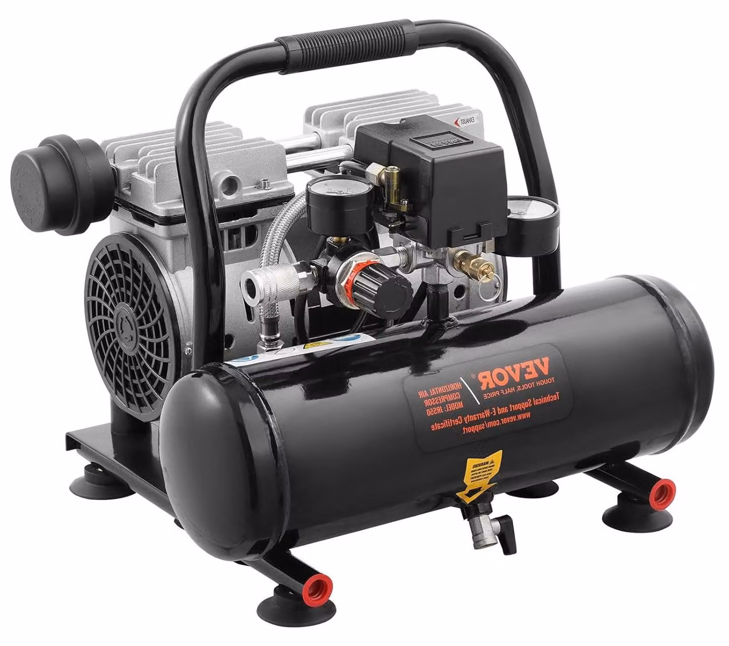 Compressore d'aria - Compressore ad aria compressa - Compressore senza olio - Compressore silenzioso - Gonfiatore per pneumatici