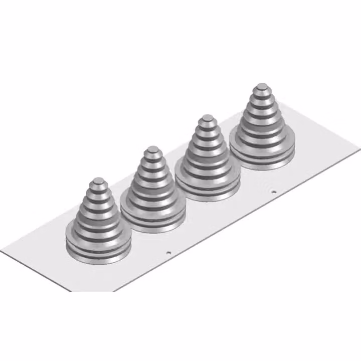Striebel e John RZF12 Piastra flangiata in alluminio con 4 bocchette, larghezza 2 moduli 2CPX046615R9999