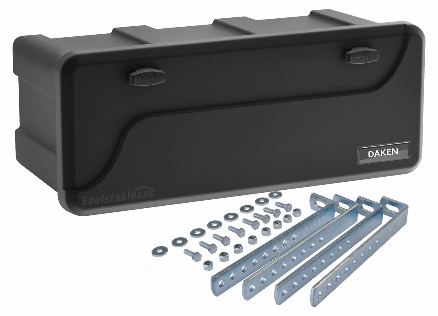 Contenitore robusto per lo stoccaggio, dimensioni 750 x 300 x 355 mm, con supporto verticale