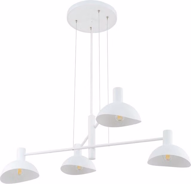 Lampada a sospensione Artis bianca 4 luci E14 Sigma