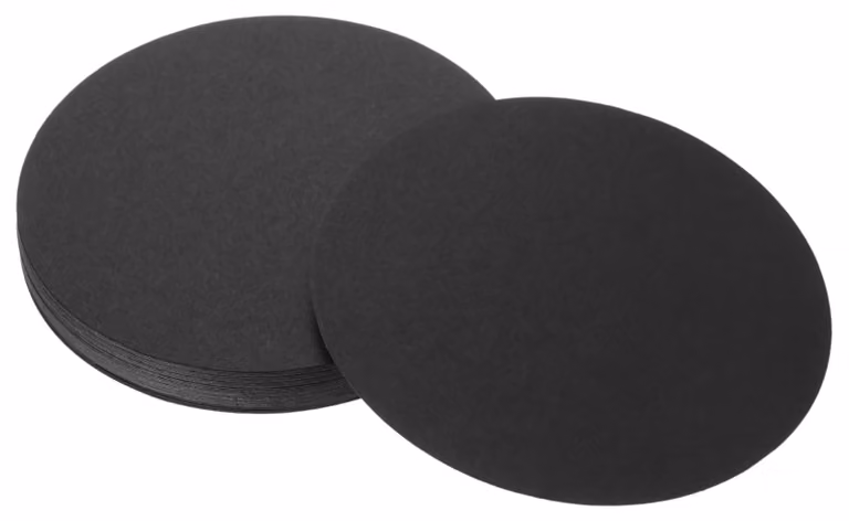 36 ritagli di carta kraft rotondi, di 10 x 10 cm, di colore nero