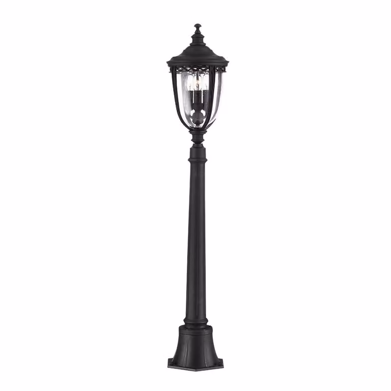 Lampada da terra 118 cm English Bridle 3xE14 nera Feiss FE-EB4-M-BLK