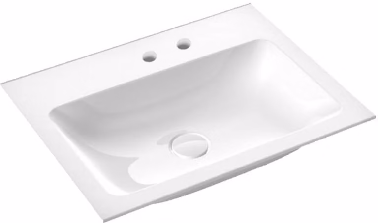 emco evo 600 lavabo, 611x475mm, sans trop-plein, pour meuble bas evo 600, 957711462, 957711462
