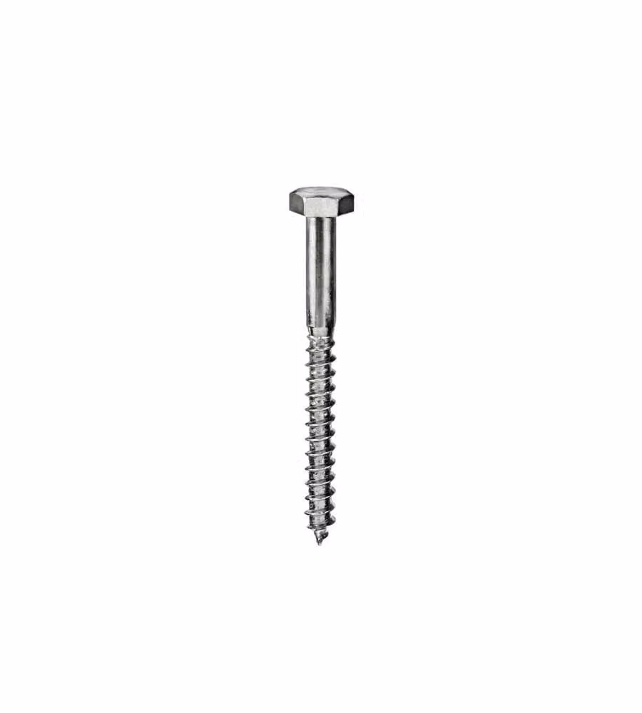 Tirafondi testa esagonale 6,0 x 60 - 30 pz.