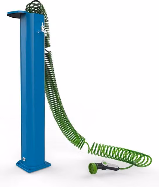 Fontana da Esterno con Tubo Dell'Acqua a Scomparsa Arkema Garden Surprise Blu