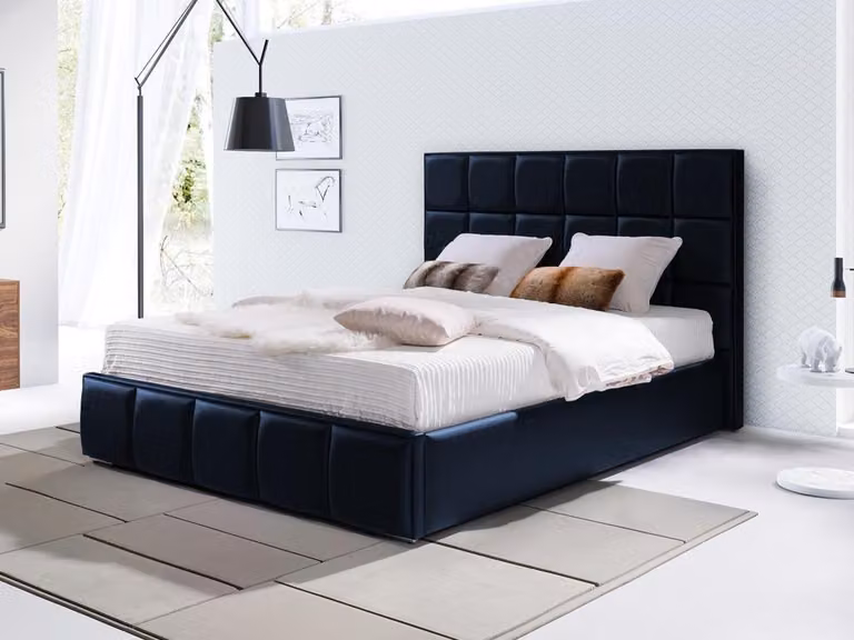 Samt Bett Polster Design Luxus Doppel Hotel Schlaf Zimmer Betten Chesterfield