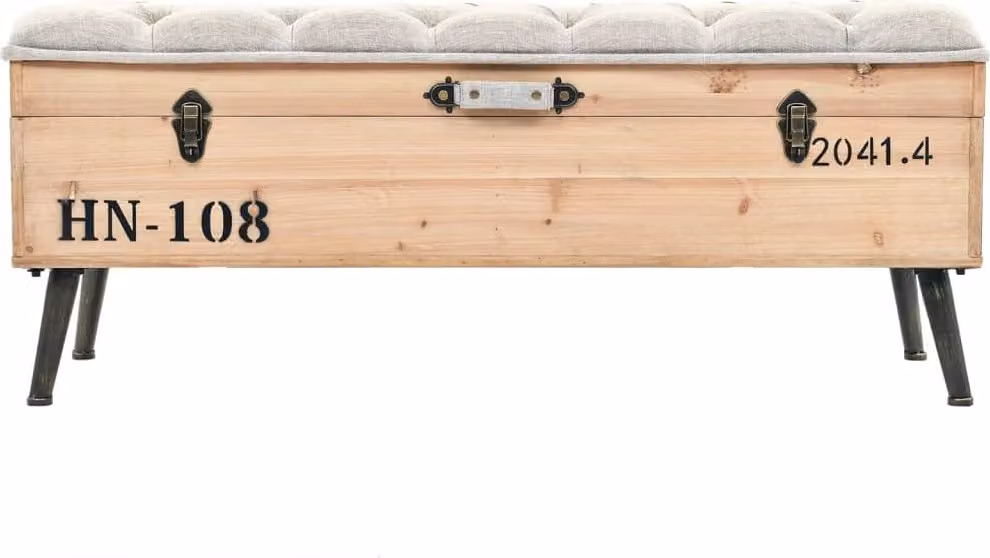 Cassapanca 110 cm in Legno Massello di Abete