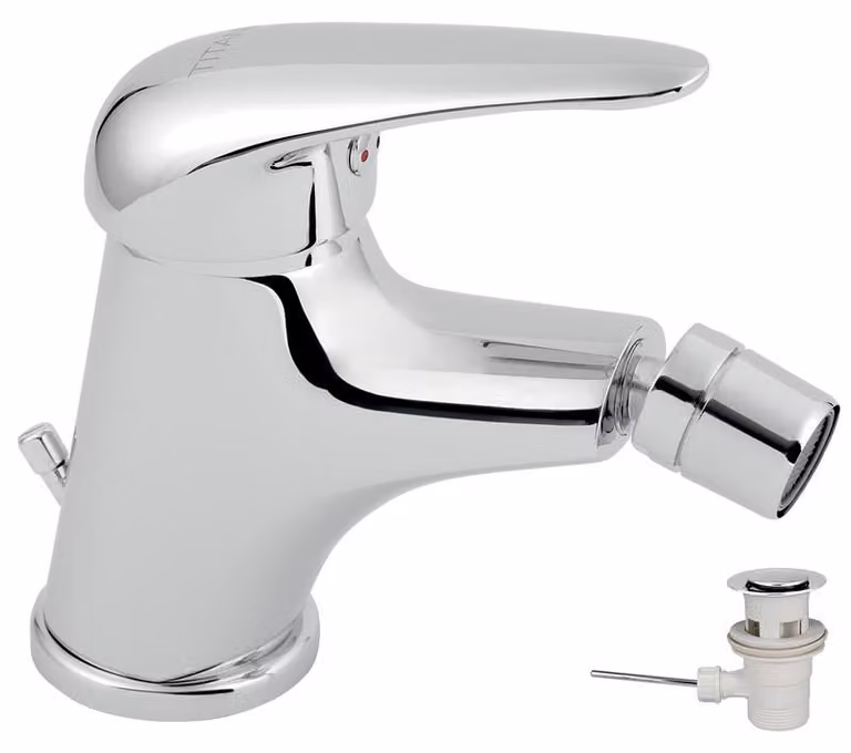 Rubinetto bidet con beccuccio cromato Titania Hit